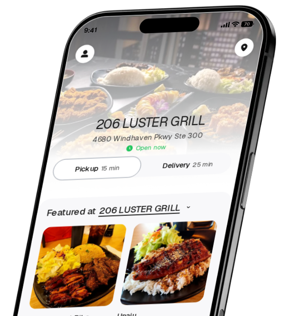 206 LUSTER GRILL app preview
