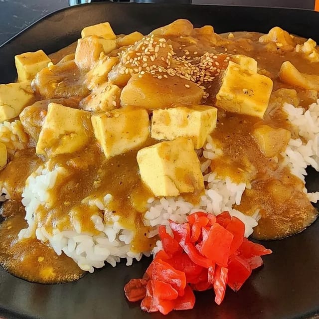 Organic Tofu Curry Rice.
