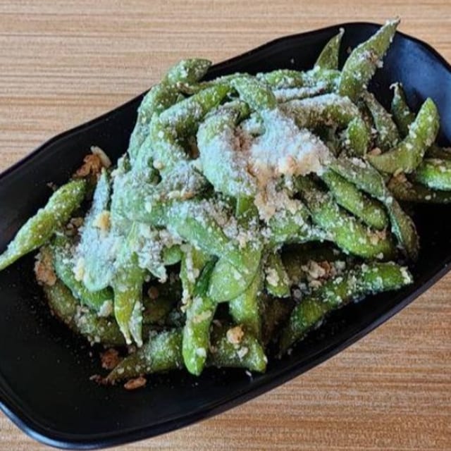 Garlic & Parmesan Edamame.