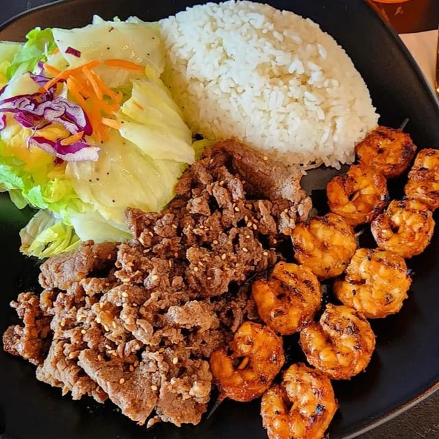 Beef & Shrimp.
